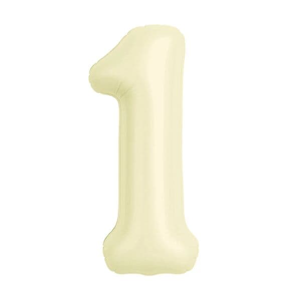 Цифра Ag "Пыльный лайм, Slim 1" 40"